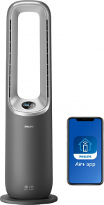 Philips AMF870/15 Air Performer 8000 Series 3-in-1 air purifier, fan, and heater.