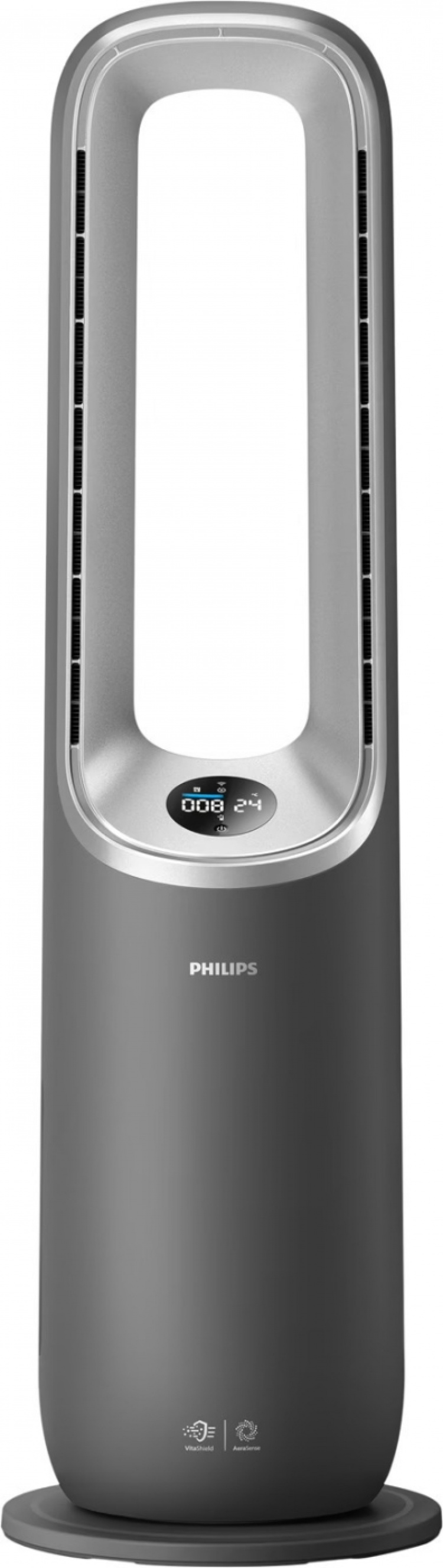 Philips AMF870/15 Air Performer 8000 Series 3-in-1 air purifier, fan, and heater.