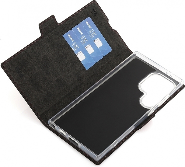 Wave BookCase, Samsung Galaxy S24 Ultra, Smoky Sangria