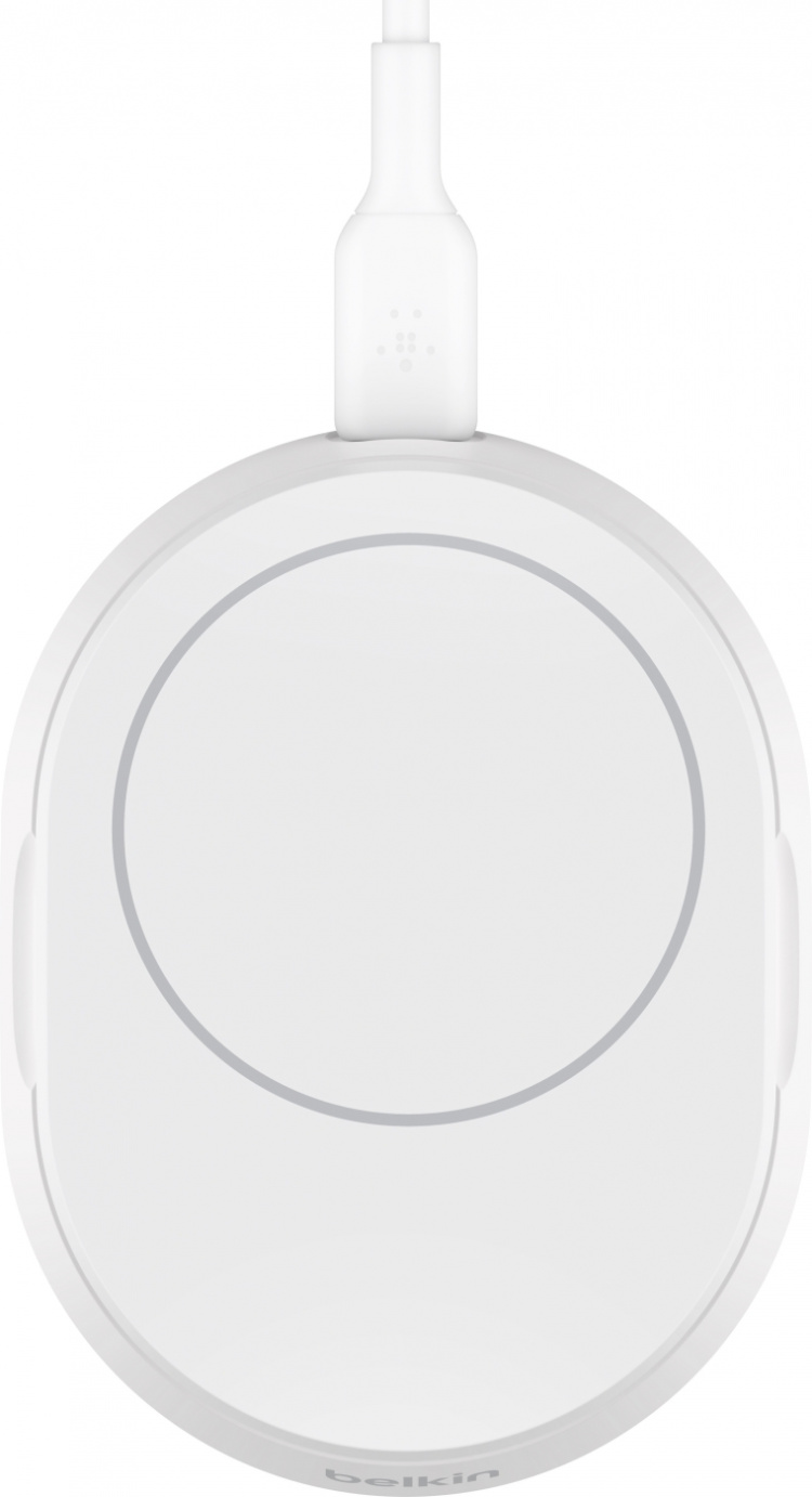 Belkin BoostCharge Pro hopfällbar Qi2 laddningsplatta, vit Belkin BoostCharge Pro hopfällbar Qi2 laddningsplatta, vit