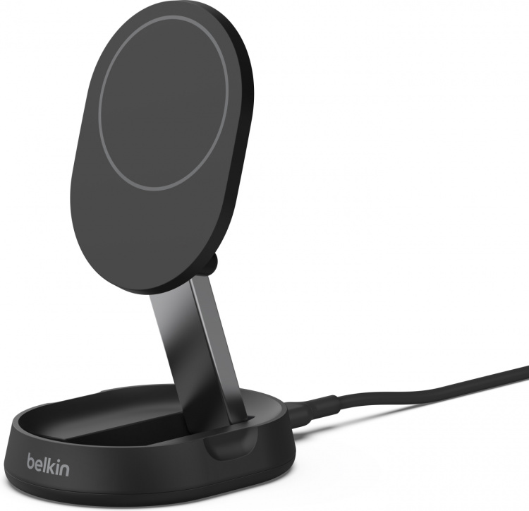 Belkin BoostCharge Pro Foldable Qi2 Laddningsdocka, svart Belkin BoostCharge Pro Foldable Qi2 Laddningsdocka, svart