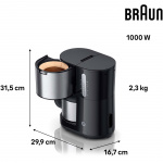 Braun Termosbryggare KF1505BK PurShine 1,2l Braun Termosbryggare KF1505BK PurShine 1,2l