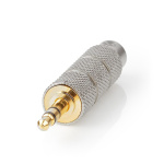 Nedis Stereo Audio Adapter | 3.5 mm Hanstik | 6.35 mm Hunstik | Guldplateret | Lige | Metal | Guld / Metal | 1 stk. | Cover Window Box