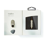 Nedis Stereo Audio Adapter | 3.5 mm Hanstik | 6.35 mm Hunstik | Guldplateret | Lige | Metal | Guld / Metal | 1 stk. | Cover Window Box