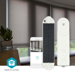 Nedis SmartLife Robot med Gardin | Kabelsystem | Foldegardiner / Panel gardiner / Rullegardiner | Solar Powered / Strømforsyning | 2000 mAh | Bluetooth® | Hvid
