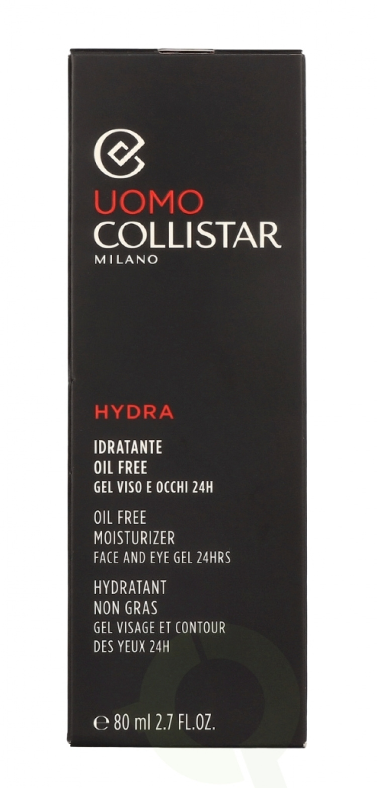 Collistar Uomo Hydra Oil Free Moisturizer Face And Eye Gel 80 ml