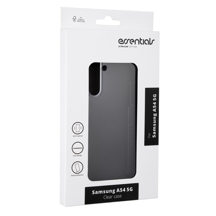 Essentials Samsung Galaxy A54 5G TPU back cover, transparent