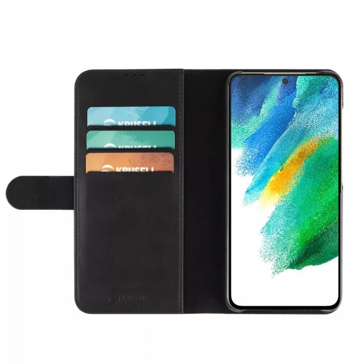 Krusell Samsung Galaxy 21 FE PhoneWallet, sort