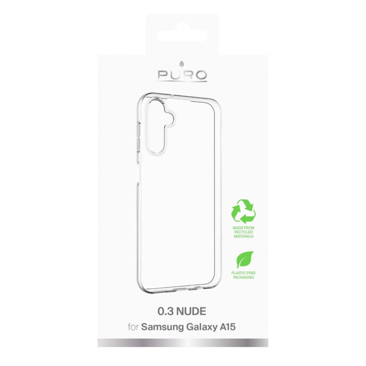 Puro Samsung Galaxy A15 0.3 NUDE ultratyndt TPU-etui, transp