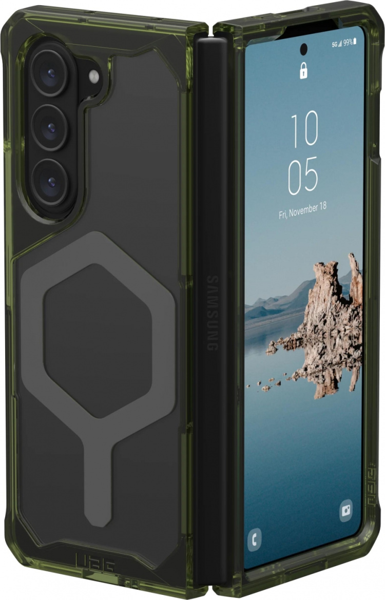 Urban Armor Gear Samsung Galaxy Z Fold5 Plyo Pro, Olive/Space Grey