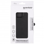 Essentials iPhone 14 Pro Max Leather Mag back cover,Blk