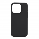 Essentials iPhone 15 Pro silicone back cover, black