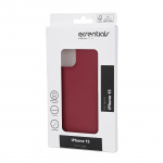 Essentials iPhone 15 sand bursted back cover, burgundy