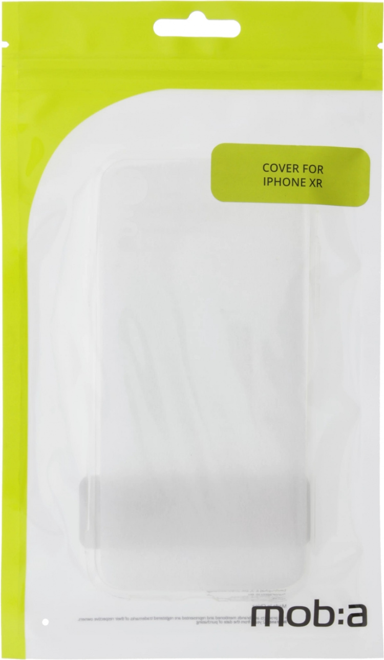 moba iPhone XR, TPU Cover, gennemsigtig