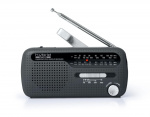 MUSE MH-07 DS Radio FM WB Solar Dynamo, black