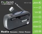 MUSE MH-07 DS Radio FM WB Solar Dynamo, black