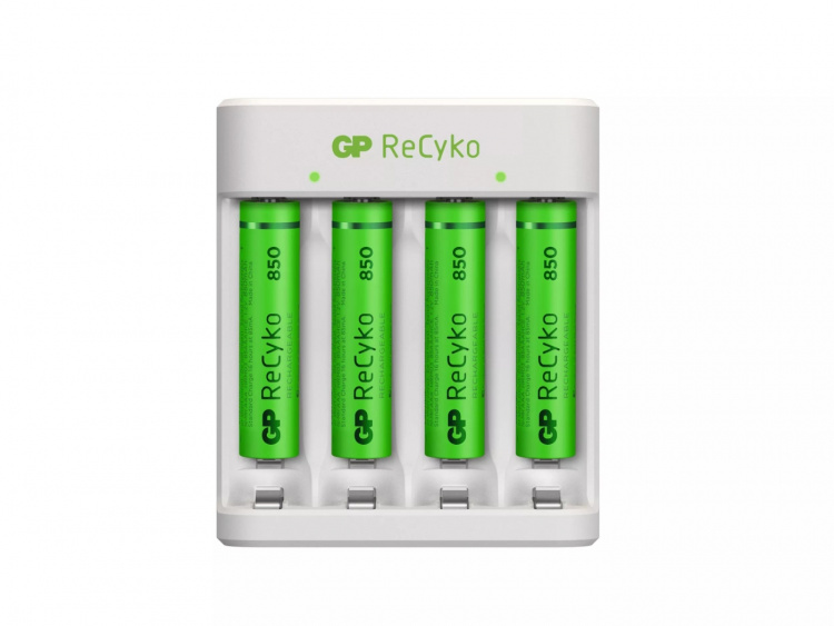 GP ReCyko standard Charger w/4xAAA 850mAh (PB)
