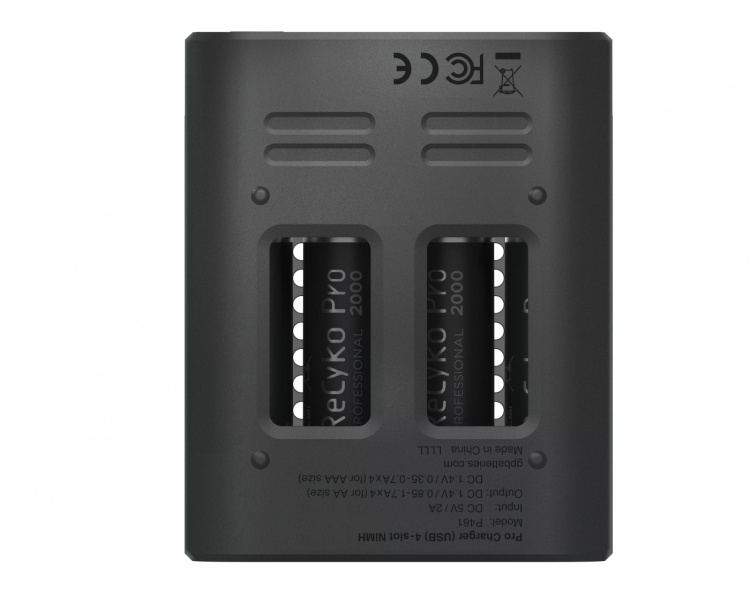 GP ReCyko Pro Oplader USB m/4xAA 2000mAh (PB)