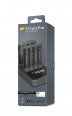 GP Pro Charger 2pcs w/chargingstation + 8xAA Pro (PB)