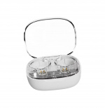 Streetz T150 TWS earphones, Transparent White