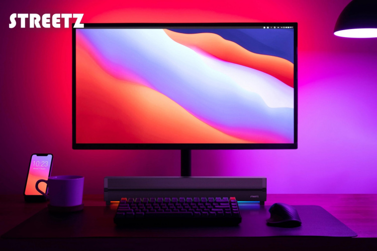 Streetz SB100 Bluetooth Soundbar, RGB light, micro SD slot