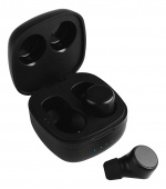 Streetz T200 True Wireless in-ear, dual earbuds, charge case, black