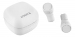 Streetz T200 True Wireless in-ear, dual earbuds, charge case, white