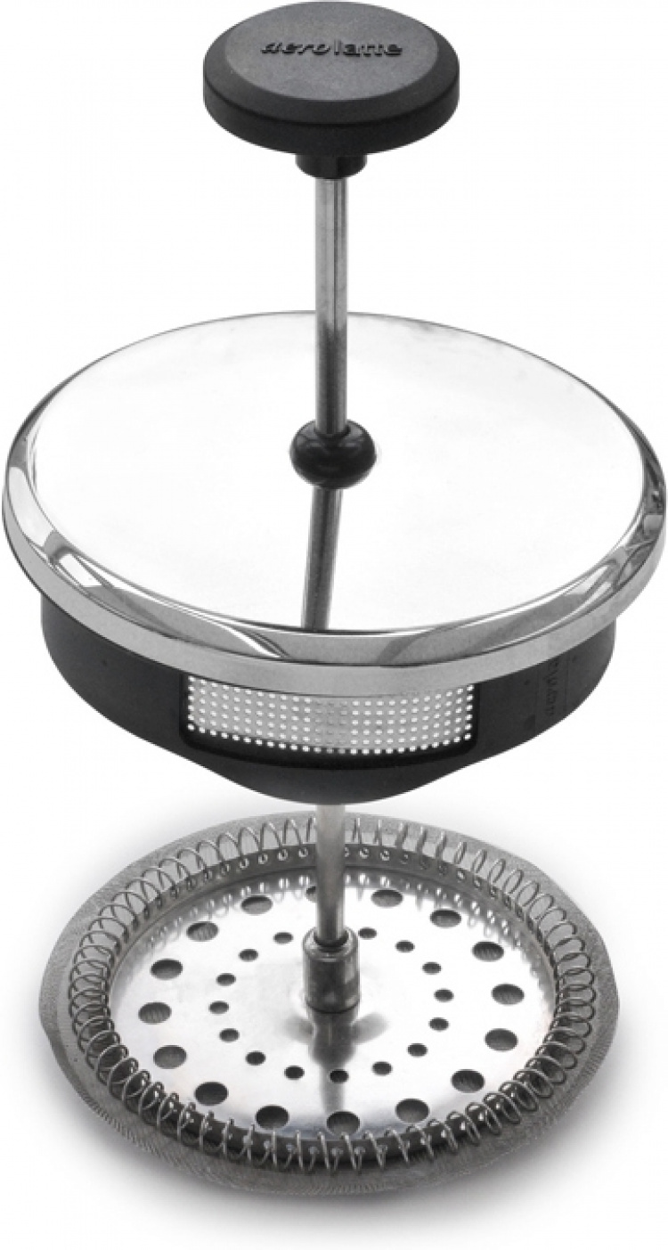 Aerolatte pressepande, stål, 0,35L