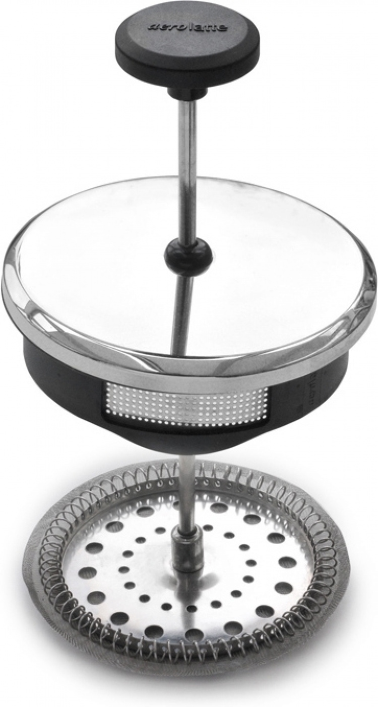 Aerolatte presspanna, stål, 1,0L