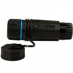 LogiLink CAT6A Skruvkoppling Utomhus 2 x RJ45 IP68 med kabelhylsa