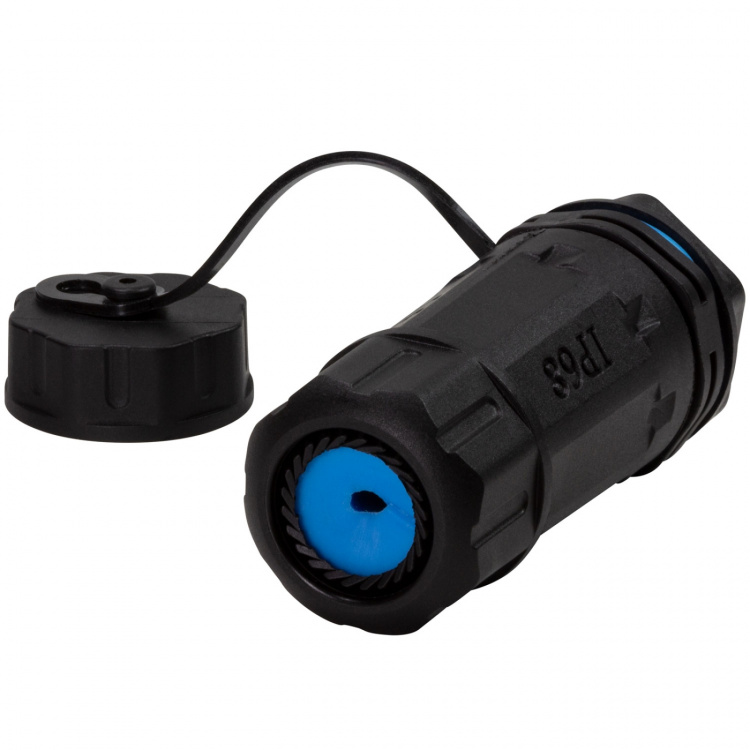 LogiLink CAT6A Skruvkoppling Utomhus 2 x RJ45 IP68 med kabelhylsa