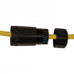 LogiLink CAT6A Skruvkoppling Utomhus 2 x RJ45 IP68 med kabelhylsa