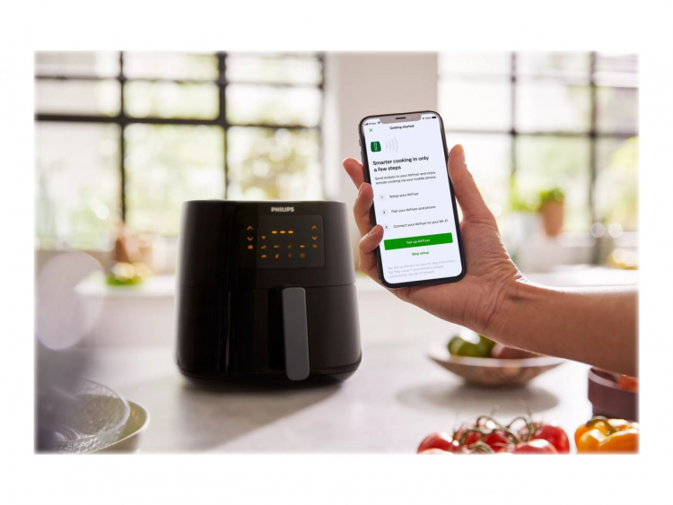 Philips Essential HD9280 Airfryer XL Airfryer 2000W Mørk sølv/sort