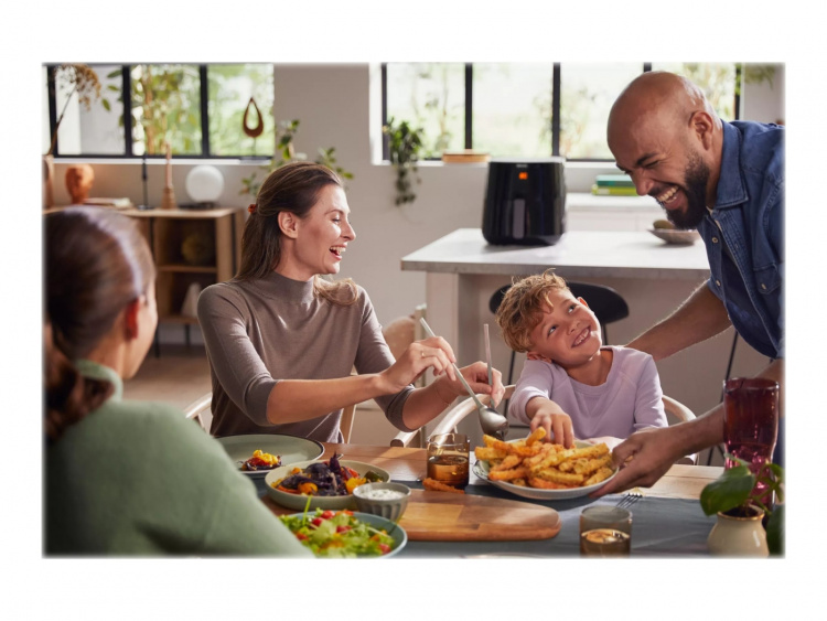 Philips Essential HD9280 Airfryer XL Airfryer 2000W Mørk sølv/sort