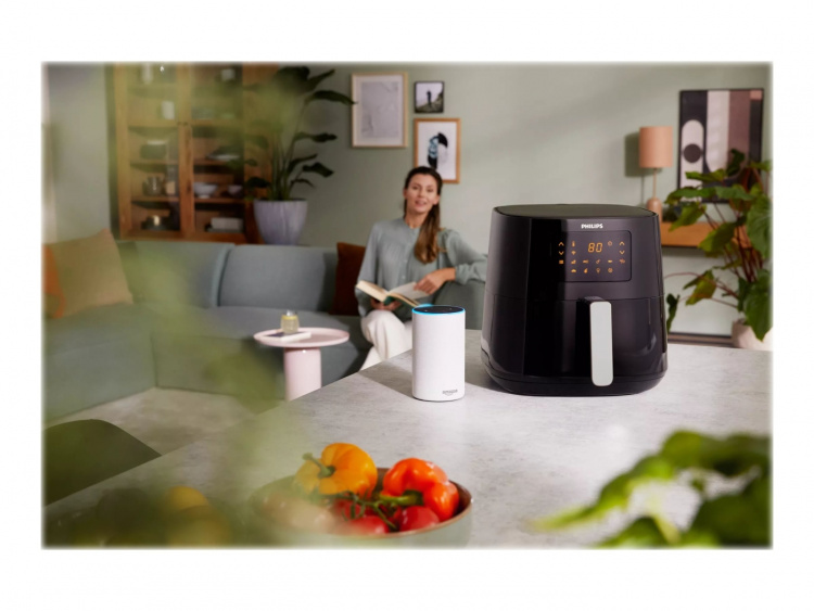 Philips Essential HD9280 Airfryer XL Airfryer 2000W Mørk sølv/sort