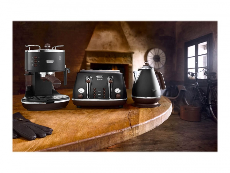 DeLonghi Icona Vintage ECOV 311.BK Kaffemaskine, Mat sort