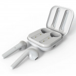 Puro Bluetooth Slim Pod høretelefoner med ladestation, Vit