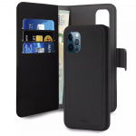 Puro iPhone 12 Pro Max, EcoLeather Wallet Detach, black