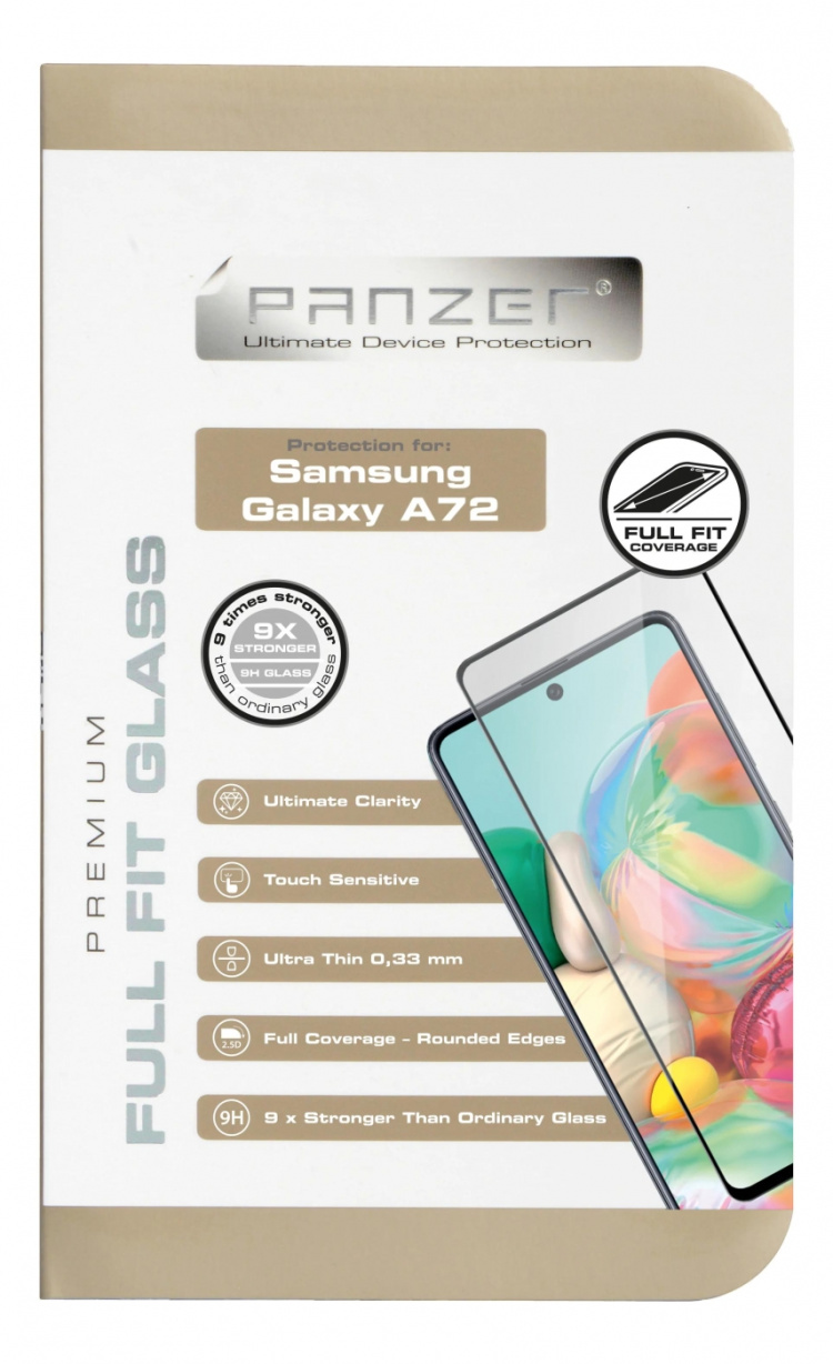 panzer Galaxy A72 Full-fit Glass black