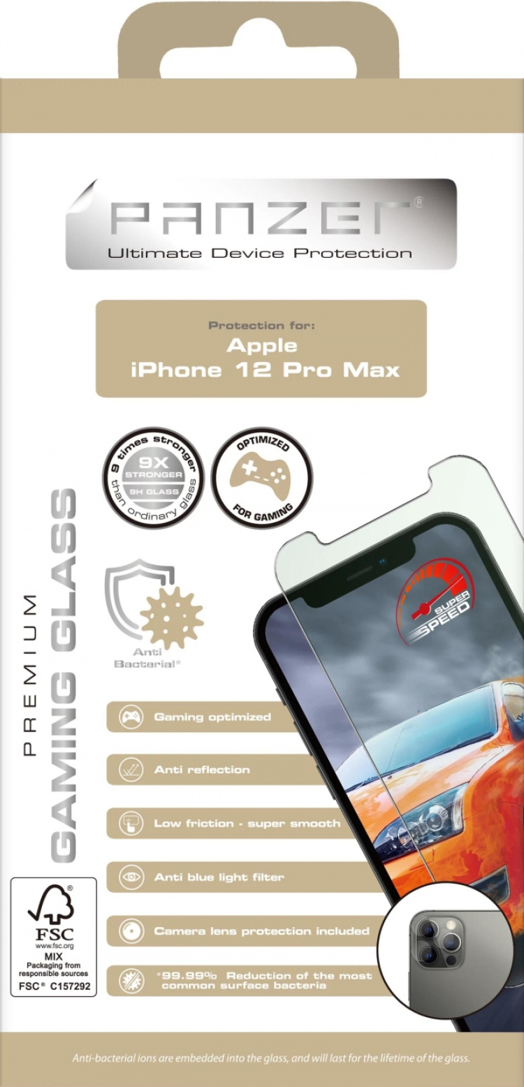panzer iPhone 12 Pro Max Gaming Glass
