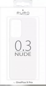 Puro OnePlus 9 Pro 0.3 Nude Cover, Transparent