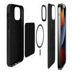 Puro iPhone 13 Pro SKYMAG Cover Leather Look, Black