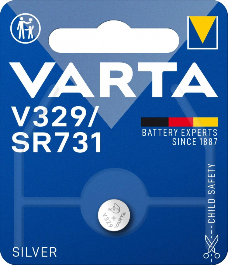 Varta V329/SR731 Sølvmønt 1 pakke