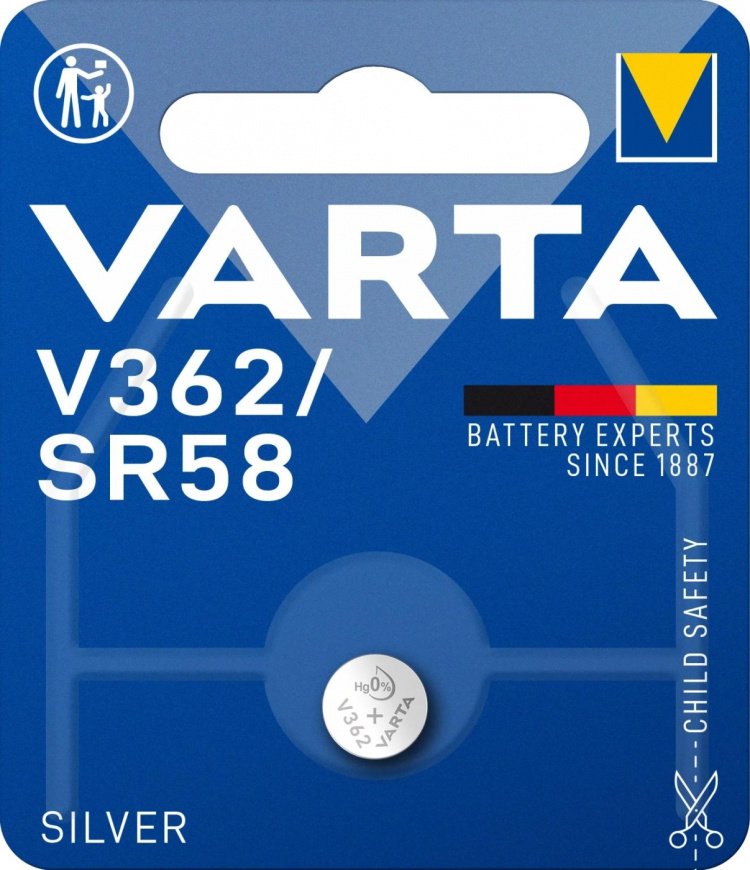 Varta V362/SR58 Sølvmønt 1 pakke