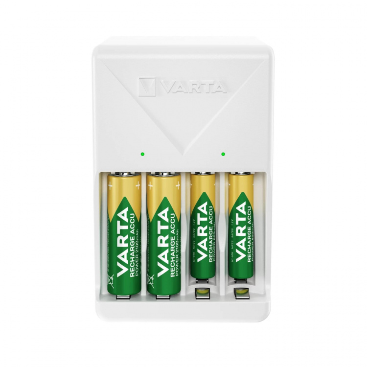 Varta Plug Charger, inkluderer 4x AA 2100 mAh