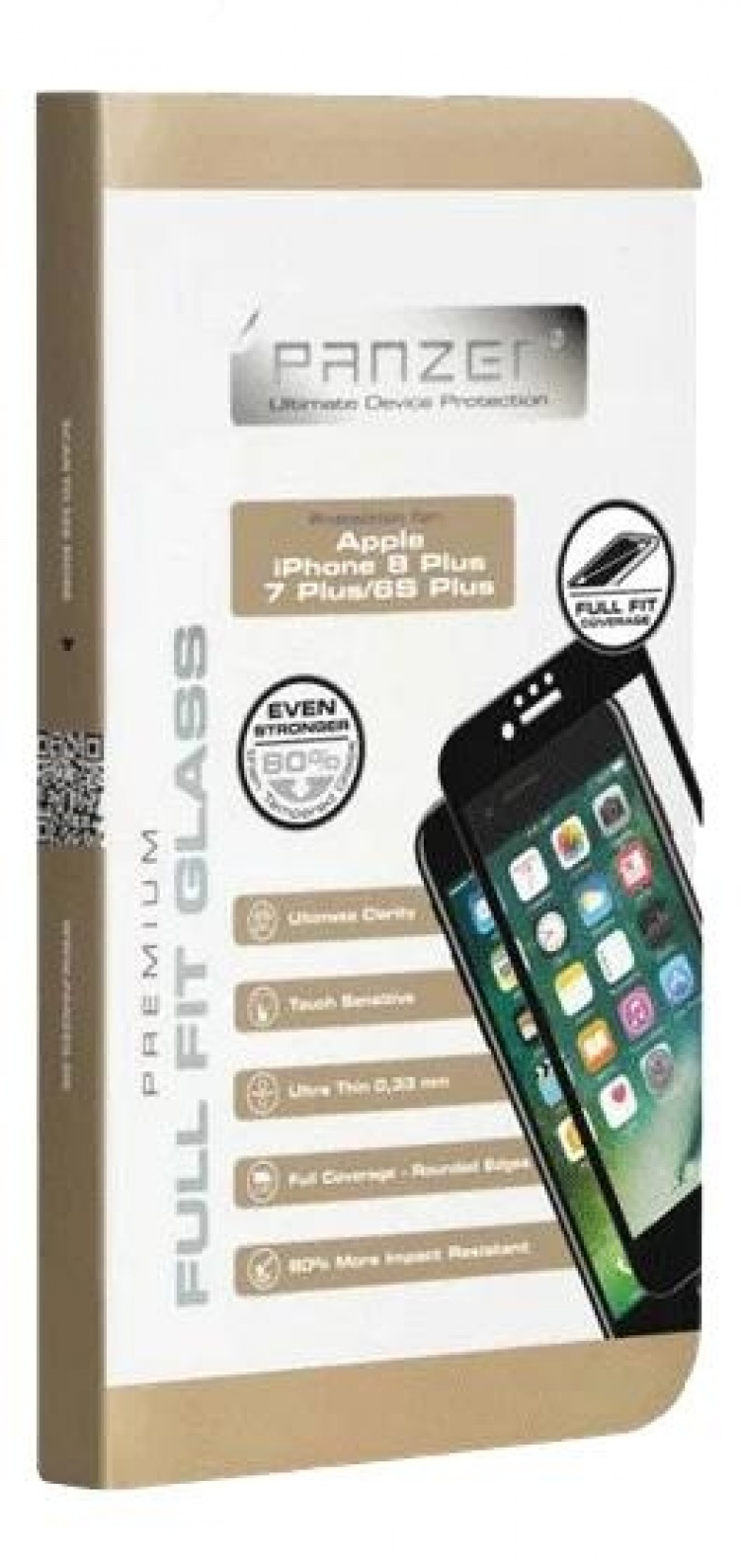 panzer iPhone 8/7/6S Plus Full-Fit Glass black