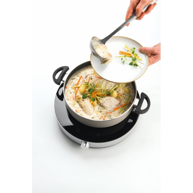 FRITEL Family Induktionsvarmeplade Sølv/sort