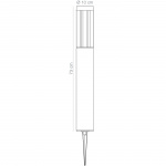 LightsOn Helix Pollare 73cm 560lm 3000K 8W Antracit