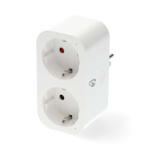 Nedis SmartLife Smart Plug | IP21 | Effektmåler | 3680 W | Type F (CEE 7/7) | 0 - 55 °C | Android™ / IOS | 2-veje | Hvid | 1 stk