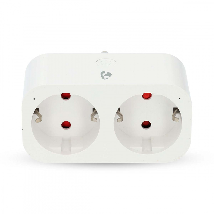 Nedis SmartLife Smart Plug | IP21 | Effektmåler | 3680 W | Type F (CEE 7/7) | 0 - 55 °C | Android™ / IOS | 2-veje | Hvid | 1 stk